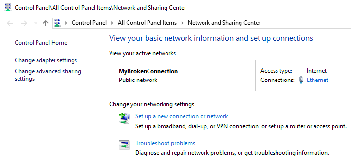 virtual private network connection greyed out